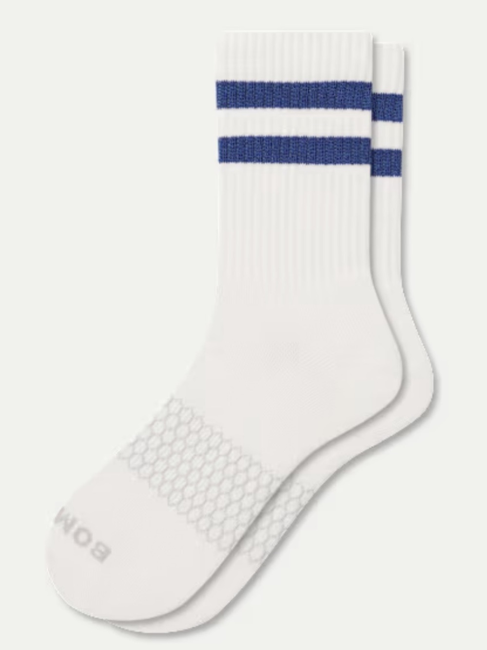 NWOT Bombas Women's Vintage Stripes Half Calf Socks - Light Indigo - Medium